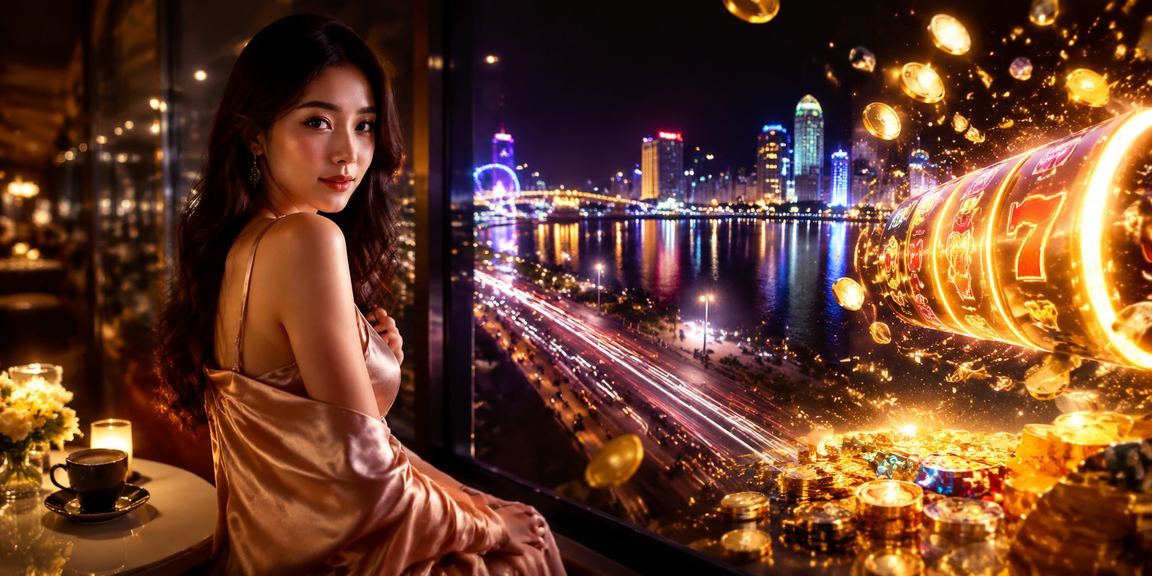 Người chơi slot game tại Đà Nẵng thưởng thức cà phê và trải nghiệm game trực tuyến